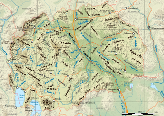 Macedonia topography