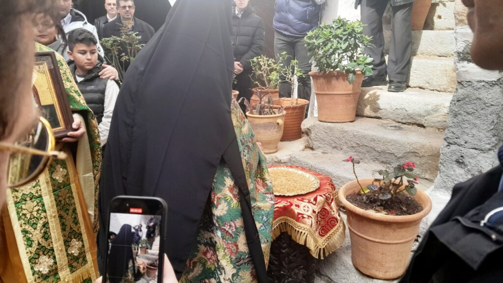 Εορτή Οσίου Χριστοδούλου κτήτορα  της Μονής μας και η ευλογία του σίτου.