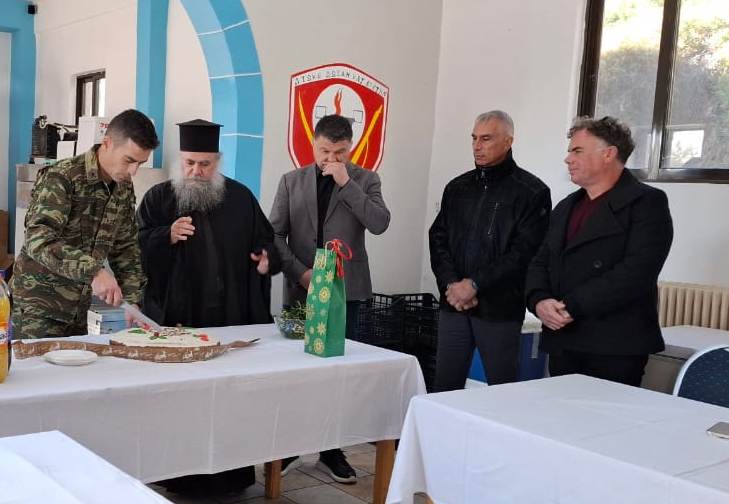 Η Διοίκηση τους Τάγματος Εθνοφυλακής Πάτμου έκοψε την Βασιλόπιτα